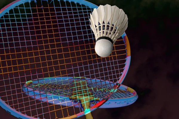 Badminton fantasie helemaal — Stockfoto