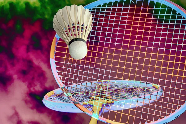 Badminton fantasy all over — Stock Photo, Image