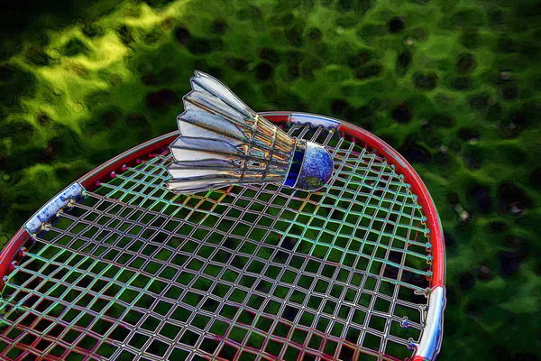 Abstract badminton sport — Stock Photo, Image