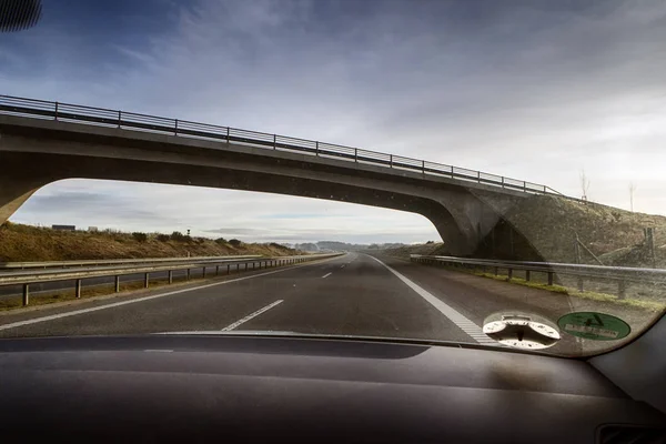 Danish highway driving — Stock Photo, Image