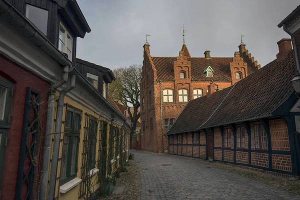Oude stad Ribe in Denemarken — Stockfoto