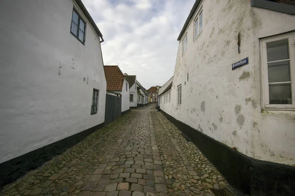 Gamla staden Ribe i Danmark — Stockfoto