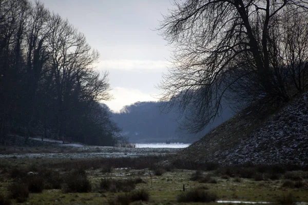 Paisagem de inverno dinamarquesa — Fotografia de Stock