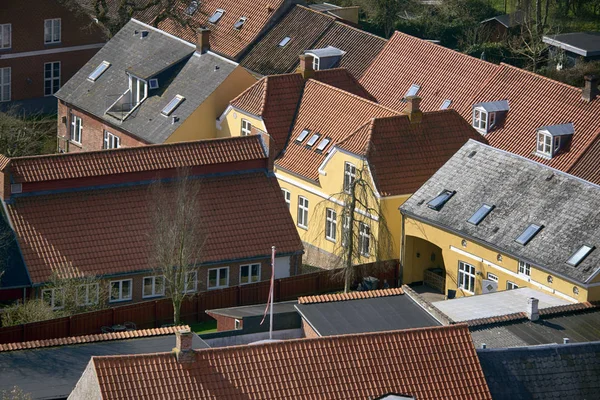 上から見たデンマーク王立リーベの町. — ストック写真