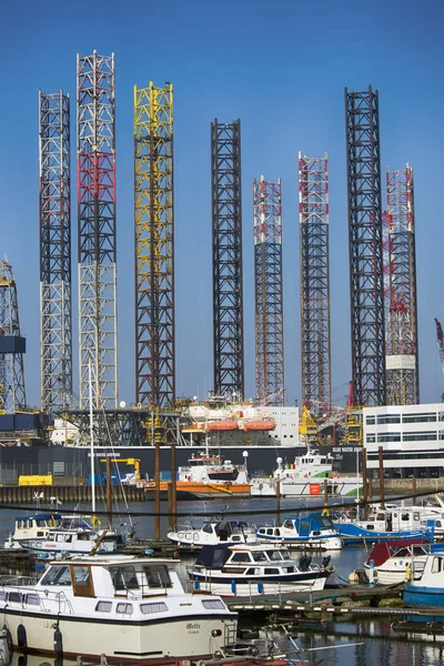 Part of Esbjerg harbor in Denmark — Stock Photo, Image