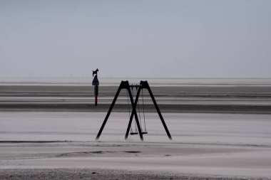 Beach, St. Peter-Ording üzerinde Almanya
