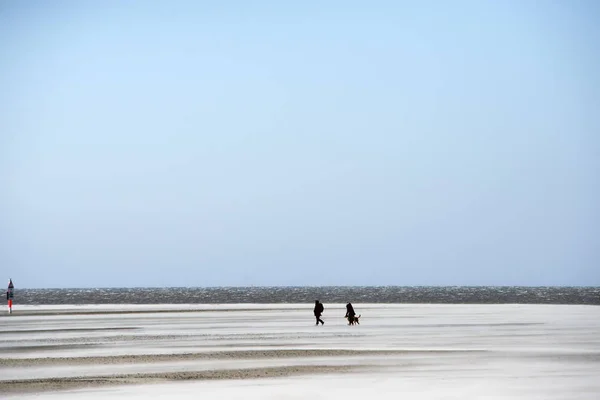 On the Beach of St. Peter-Ording in Germany — Stock Photo, Image