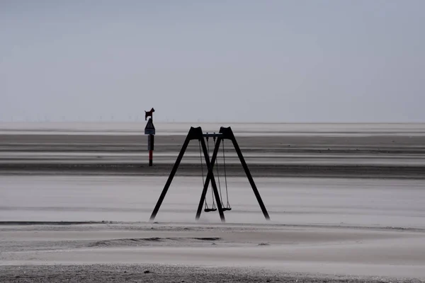 On the Beach of St. Peter-Ording in Germany — Stock Photo, Image