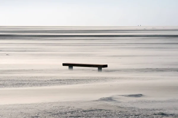 Op het strand van St. Peter-Ording in Duitsland — Stockfoto