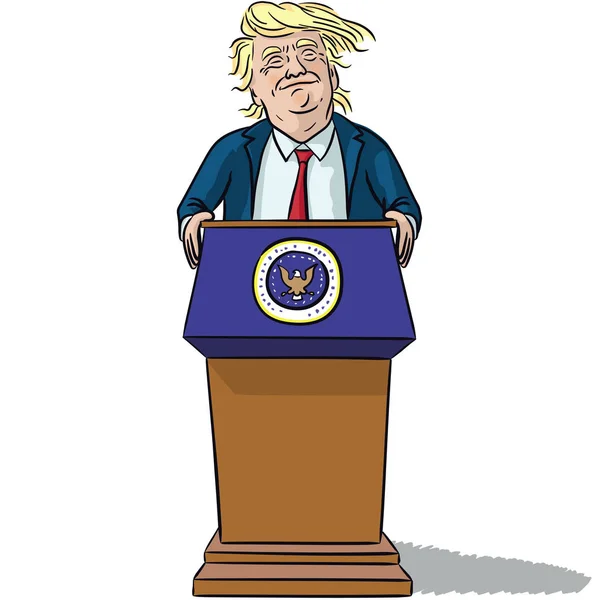 Président américain Trump — Image vectorielle