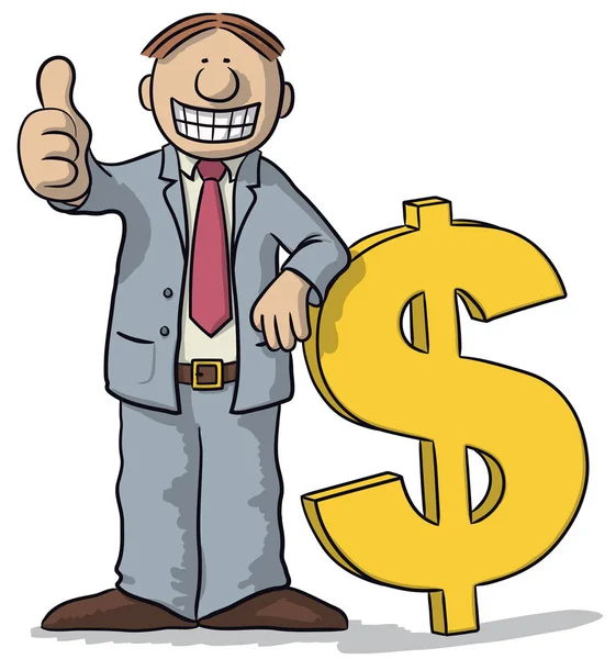 dolar işareti olan adam