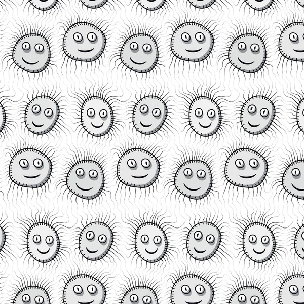 Pattern with faces — Stock Vector