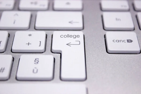 Computer Keyboard Word School — Stock Photo, Image