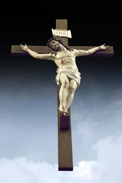 耶稣基督在十字架上钉死 — 图库照片