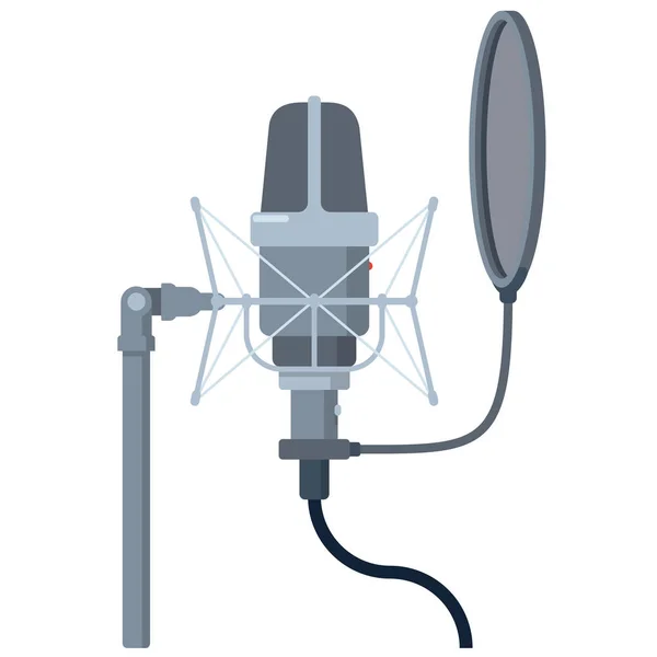 Microphone vector illustration — Stock Vector