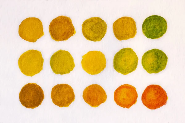 Ręcznie Malowane Żółte Tło Akwarela — Zdjęcie stockowe