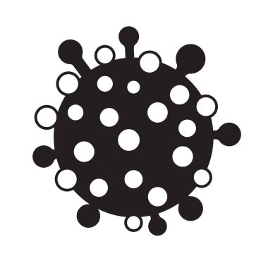 Covid-19 simgesi, Coronavirüs 'ün vektör çizimi