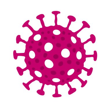 Covid-19 simgesi, Coronavirüs 'ün vektör çizimi