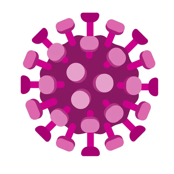 Icono Covid Ilustración Vectorial Del Coronavirus — Archivo Imágenes Vectoriales