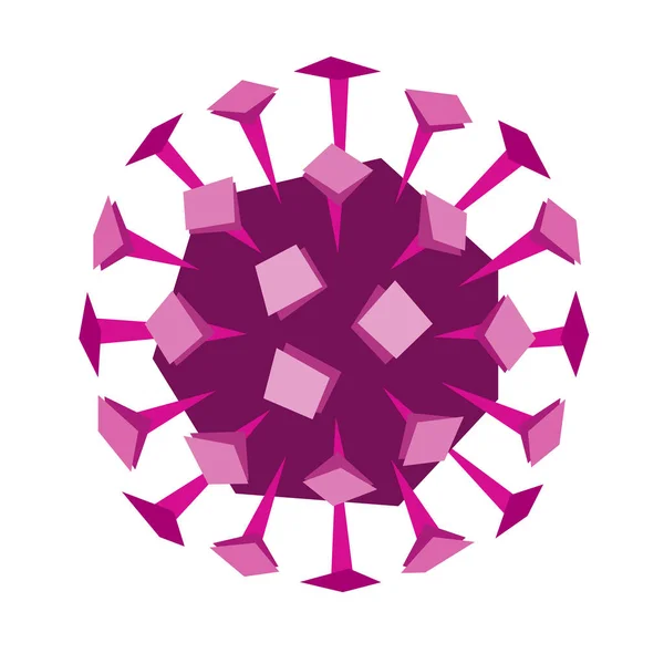Icône Covid Illustration Vectorielle Coronavirus — Image vectorielle