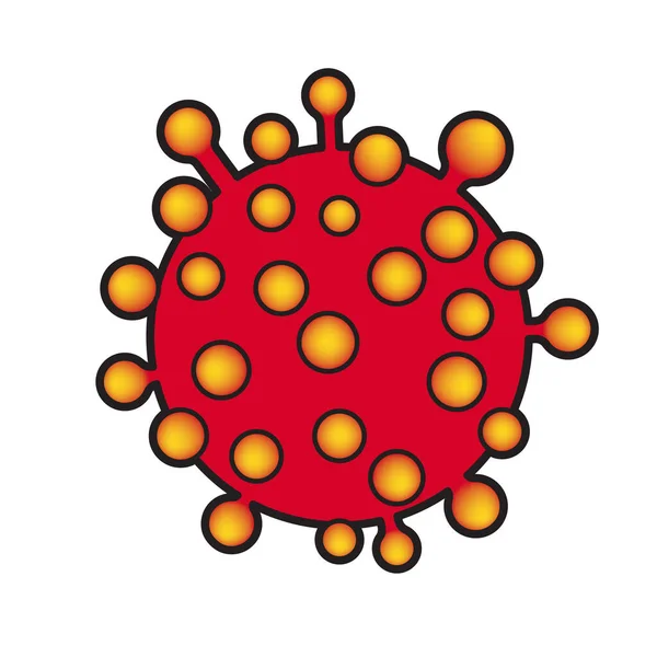 Icono Covid Ilustración Vectorial Del Coronavirus — Vector de stock
