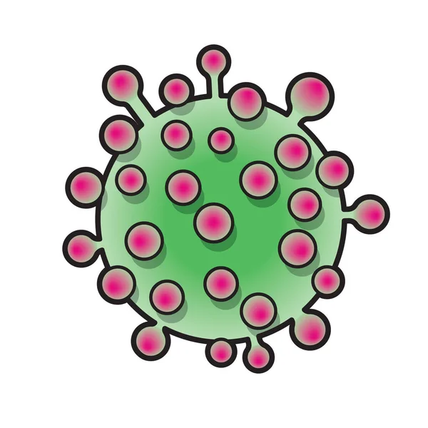 Icono Covid Ilustración Vectorial Del Coronavirus — Archivo Imágenes Vectoriales