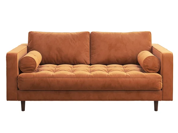 İki yüzyılın ortalarında terracotta kadife döşeme. 3d hazırlayıcı.