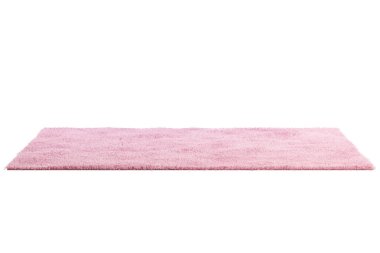 Yüksek kazıklı modern pembe halı. 3d hazırlayıcı