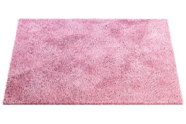 Yüksek kazıklı modern pembe halı. 3d hazırlayıcı