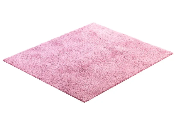 Modern pink rug with high pile. 3d render — Stock Photo, Image