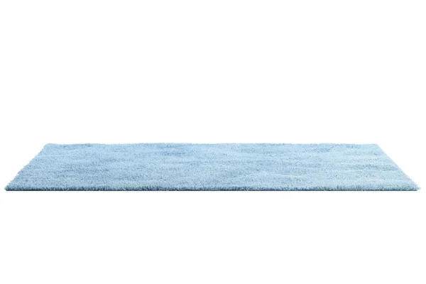 现代浅蓝色地毯，堆积如山。 3D渲染 — 图库照片