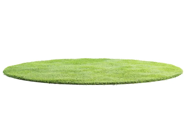 Tapis vert moderne avec pile haute. 3d rendu — Photo