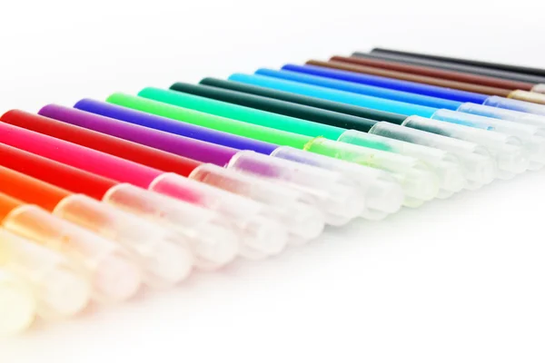 Bright markers on  background — Stock Photo, Image