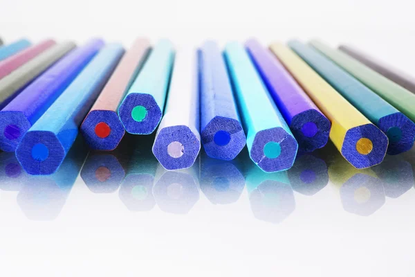 Colored pencils on  background — Stock Photo, Image