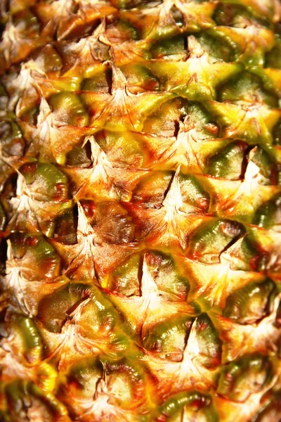 Close-up van textuur van verse rijpe ananas — Stockfoto