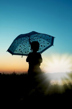 baba bebek siluetleri ile