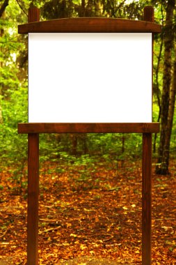 parkta reklam için boş yönetim kurulu