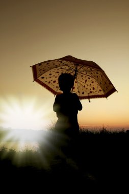 baba bebek siluetleri ile