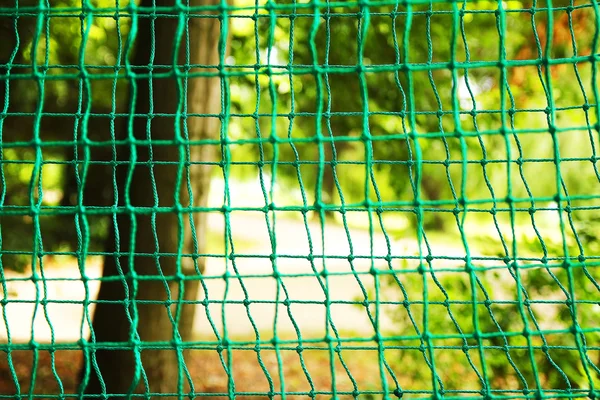 Rep och nät klättring i parken — Stockfoto