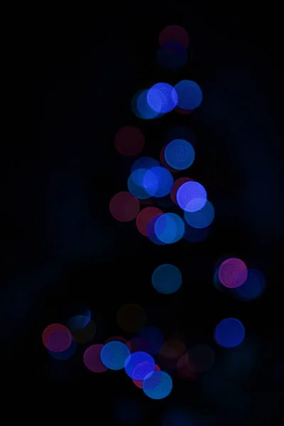 圣诞树上的花环灯 — 图库照片