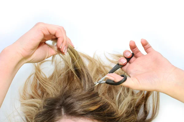 Elegante taglio di capelli — Foto Stock