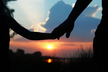 üst ve alt silueti niteliğine eller