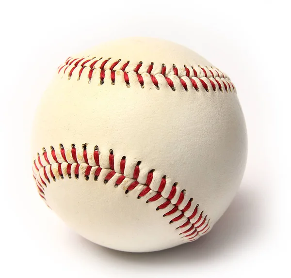 Myach красивий бейсбол на білому тлі — стокове фото