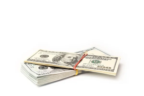 Business dollar money on white background — Stock Photo, Image