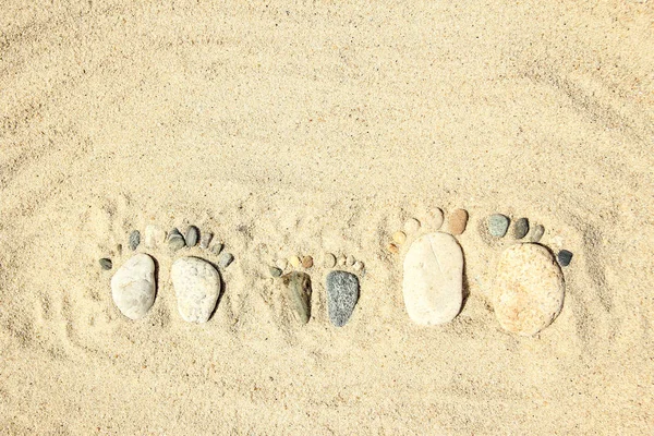 Belles traces de pierres au bord de la mer Grèce sur fond de nature — Photo