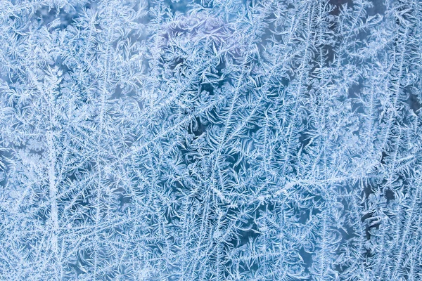 Frost auf dem Glashintergrund — Stockfoto