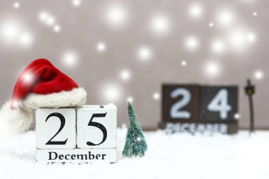 Arkaplanlı ahşap Noel tarihi