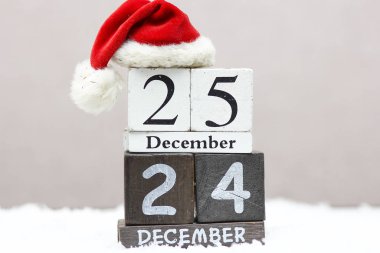 Arkaplanlı ahşap Noel tarihi