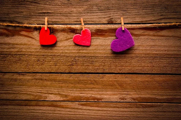 Srdce na Valentýna v lásce — Stock fotografie