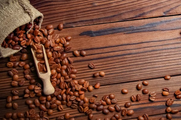 Eine Kaffeebohnentüte — Stockfoto